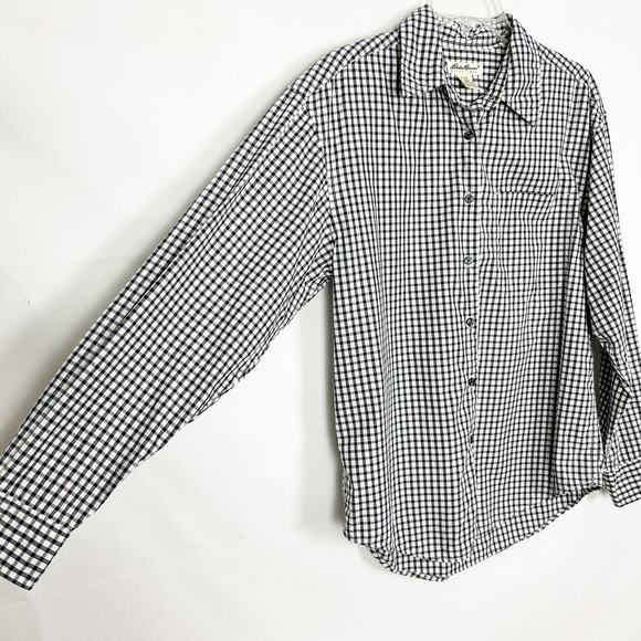 Eddie Bauer Gingham Women's Button Down Shirt Size Small - Picture 5 of 10